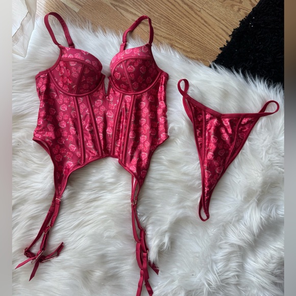 Lounge Underwear Tops - Lounge Floral Lingerie Set